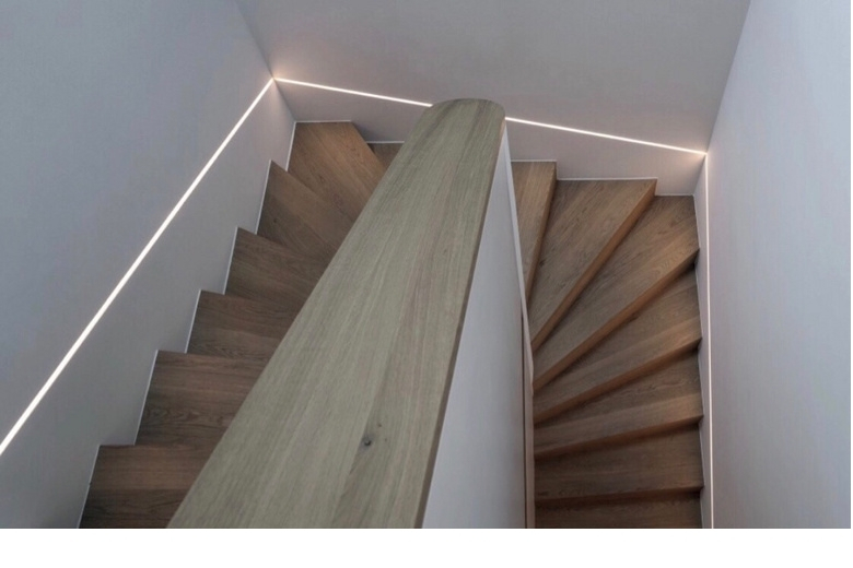 Stair Step Side Strip Lighting